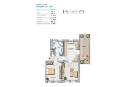 Moderne 2-Zimmer-Wohnung mit großer DachterrasseBalkon – 71 m² – - Röthenbach an der Pegnitz