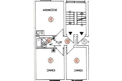 2,5 Zimmer Wohnung 2.OG 45qm - 41.500,00&nbsp;EUR Kaufpreis, ca.&nbsp; 45,00&nbsp;m&sup2; in Salzgitter (PLZ: 38226)