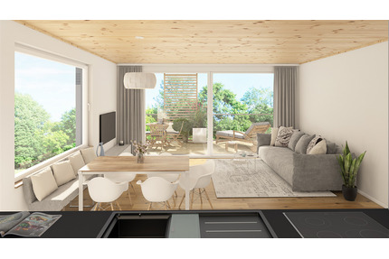 SEESICHT I Niedrigste Nebenkosten I NEUBAU I Wohnung 3.3: Lichtdurchflutete, wohngesunde 3 Zimmerwohnung in Überlingen