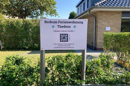 Ferienwohnung Borkum – 75m², Terrasse & Garten | Thedens