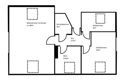 Erstbezug nach Sanierung: 3-Zi.-Dachgeschosswohnung in Langgöns