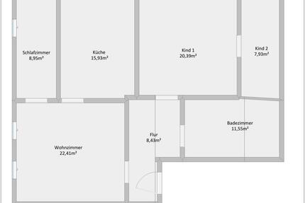 Helle 4-Zimmer-Wohnung - 620,00&nbsp;EUR Kaltmiete, ca.&nbsp; 95,00&nbsp;m&sup2; in Burg (PLZ: 39288)