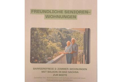 2 Raum Wohnung für Senioren in Bad Sachsa mit Aufzug und Balkon - Ellrich