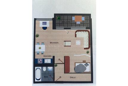 Appartement Aassestadt - 185.000,00&nbsp;EUR Kaufpreis, ca.&nbsp; 45,00&nbsp;m&sup2; in Münster (PLZ: 48151) Mitte-Süd