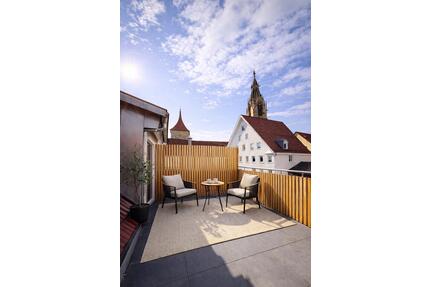 2-Zi Maisonette + Dachterrasse | Blick auf Marienkirche - Reutlingen