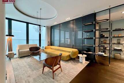 Erstbezug seit Bau: Exklusive vollmöblierte Designwohnung im 44. Stock des Grand Towers - Frankfurt am Main Gallus