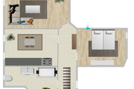 Gemütliche 2-Zimmer-Wohnung - 390,00&nbsp;EUR Kaltmiete, ca.&nbsp; 60,00&nbsp;m&sup2; in Leuna (PLZ: 06237)