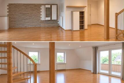 Helle Maisonettewohnung auf 2 Ebenen - ca. 115 qm, 2 Balkone & Ga - Bad Zwesten