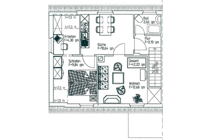 Wohnung zum Mieten in Mügeln 260,00 € 42 m²