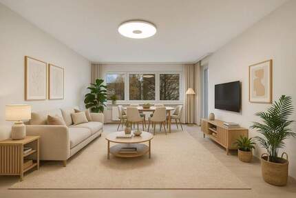 Neu-Isenburg Gravenbruch: Helle 2-Zimmer-Wohnung mit Südbalkon und Tageslichtbad