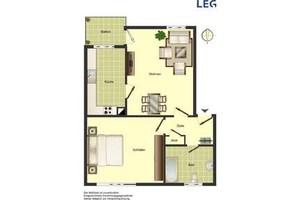 Wohnung zum Mieten in Ahlen 439,00 € 46.52 m²