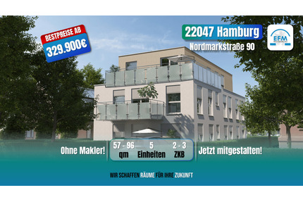 ++BESTPREIS! MIET- & ENERGIESPAREND++ 3 ZKB Neubau Energieeffizienz A+ - Hamburg Tonndorf