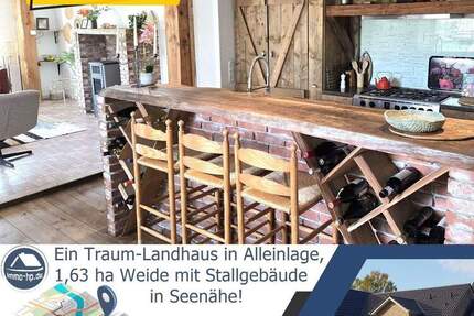 Ein Traum-Landhaus in Alleinlage, 1,63 ha Weide mit Stallgebäude in unmittelbarer Seenähe - Uplengen Großsander