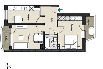 Wohnung zum Kaufen in Köln 399.000,00 € 54.71 m²