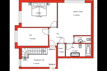 Wohnung zum Mieten in Bischofsheim 1.088,00 € 68 m²