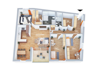 moderne 4-Zimmer-Wohnung in Neubau zu vermieten - ideal für Familien - Erlangen Stadtrandsiedlung