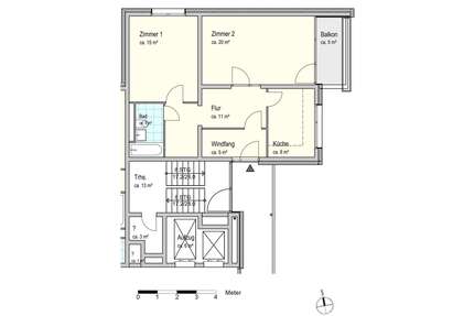 Wohnung zum Mieten in Bremen 442,00 € 64.82 m²
