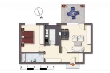 Modernisierte 2-Zimmerwohnung mit Blick ins Grüne - Tettnang