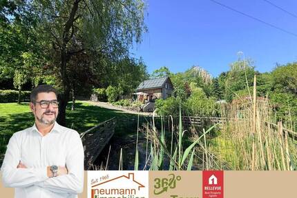 Waldrandglück mit Quelle, Teich & Gästehaus - ein Anwesen mit Seltenheitswert - Borod
