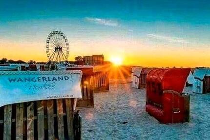 ⭐ 4 Sterne Ferienwohnung Nordsee, Schillig, Horumersiel, am Deich - Wangerland