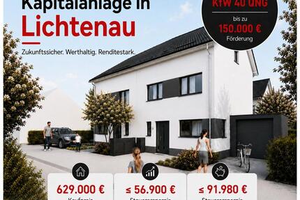 Neubauprojekt im KfW 40 QNG Standard: 4 Moderne & schlüsselfertig - Lichtenau