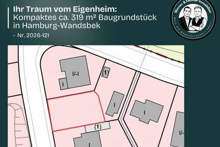 Grundstück zu verkaufen in Hamburg Wandsbek 239.000,00 € 319 m² - Hamburg / Wandsbek