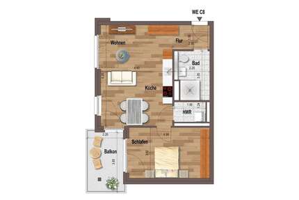 Wohnung zum Mieten in Mönchengladbach 830,00 € 60 m²