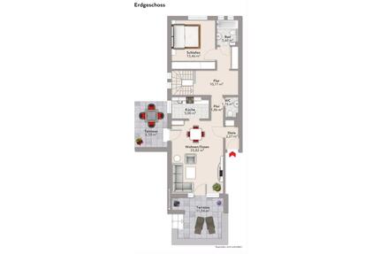 EG Maisonettewohnung mit toller Raumaufteilung mit Garten - Büttelborn