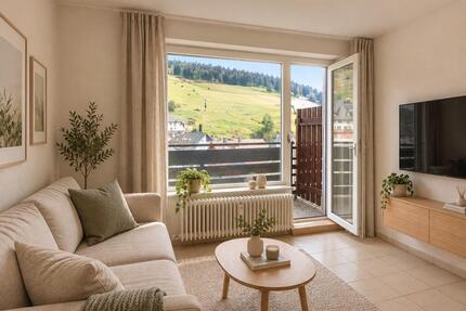 Kleine 2-Zimmer-Wohnung mit Balkon und Aussicht in Todtnauberg
