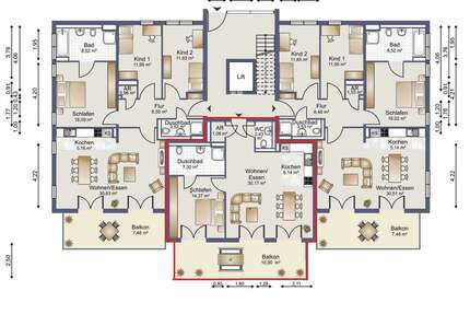 Wohnung zum Mieten in Bochum 975,00 € 71.45 m²