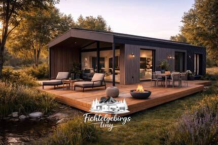 Tiny House Deluxe mit Sauna, Panoramafenster, Grundstück inklusive - Döhlau