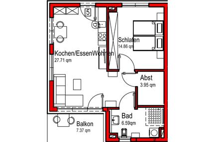 Gepflegtes Wohnen im Alter 2 Zimmer Apartment barrierearm - Boxberg