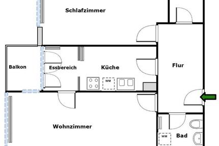 Nachmieter - 1.300,00&nbsp;EUR Kaltmiete, ca.&nbsp; 69,00&nbsp;m&sup2; in Berlin (PLZ: 12207) Steglitz-Zehlendorf
