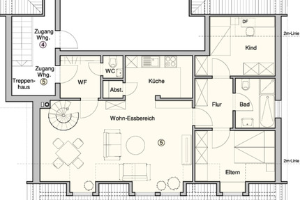 GroßzüDachgeschoss-Maisonette (99,61 m²) über 2 Etagen - Schmallenberg