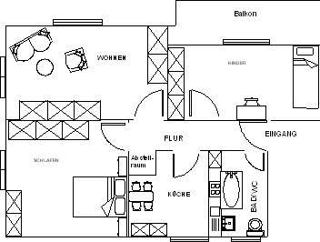 Wohnung zum Mieten in Flossenbürg 315,27 € 70.53 m²