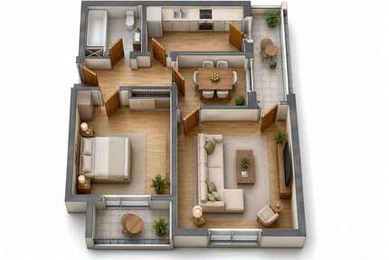 Wohnung zum Mieten in Konz 730,00 € 70 m²