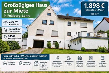 Ein Haus zum Vermieten in Felsberg Lohre 34587