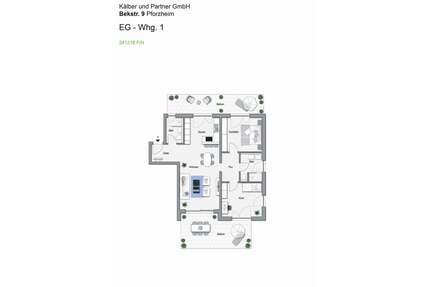 Wohnung zum Mieten in Pforzheim 1.350,00 € 107.45 m²