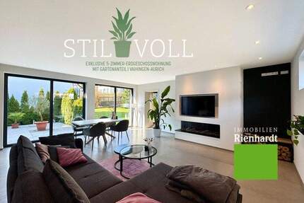 STILVOLL! Exklusive 4,5-Zimmer-Erdgeschosswohnung mit Gartenanteil in Vaihingen-Aurich - Vaihingen an der Enz / Aurich