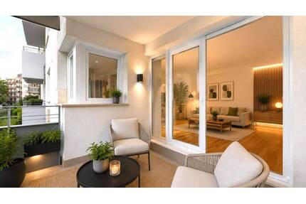 Moderne Zwei-Zimmer-Wohnung mit Südwestbalkon und Tiefgaragenstellplatz - Frankfurt am Main Bockenheim