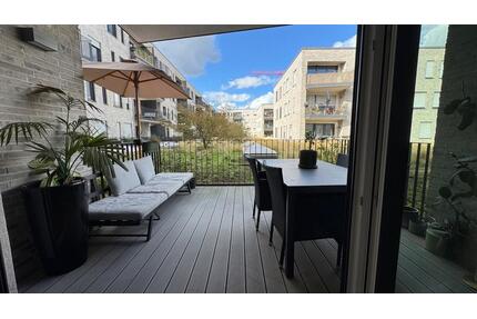 Exklusive 3-Zi.-Wohnung im Zollhafen: mit Terrasse, Markenküche, - Mainz Mombach