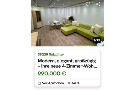 Moderne, elegant, 4- Zimmerwohnung - Salzgitter