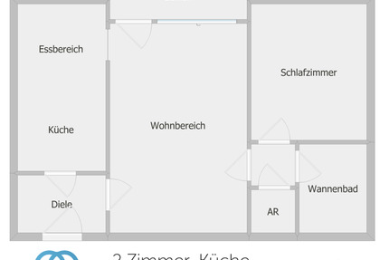 Viel Platz für Ihr Budget: Großzügige 2-Zimmer-Wohnung mit Wohnküche & Balkon! - Duisburg Beeck