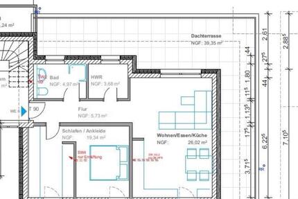 2 x 2 ZKB Wohnung im Staffelgeschoss mit Dachterrasse Leuterod - Ötzingen
