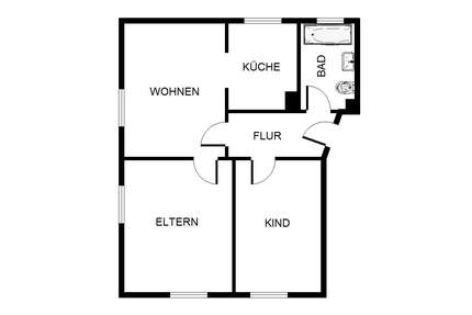 Wohnung zum Mieten in Gelsenkirchen 360,00 € 54.42 m²
