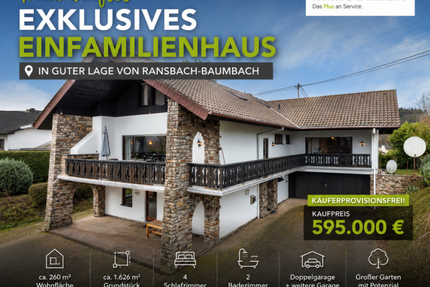Repräsentatives Einfamilienhaus mit großem Garten - Ransbach-Baumbach