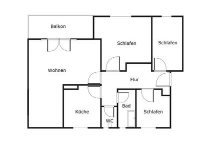 2. OG 3,5 Zimmer mit Balkon (frisch saniert) ab Mai - Kaufbeuren