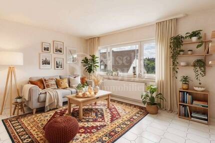 Helle 4-ZKB-Wohnung in St. Ingbert mit Balkon mit Garage & großem Kellerraum - Sankt Ingbert Hassel