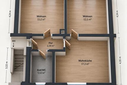 Wohnen direkt am Mittag - modern renovierte 2 Zimmer Wohnung - Immenstadt im Allgäu