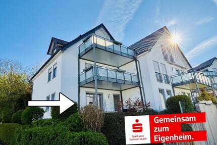Schöne Erdgeschosswohnung mit Tiefgaragestellplatz in begehrter Zentrumslage von Nümbrecht!